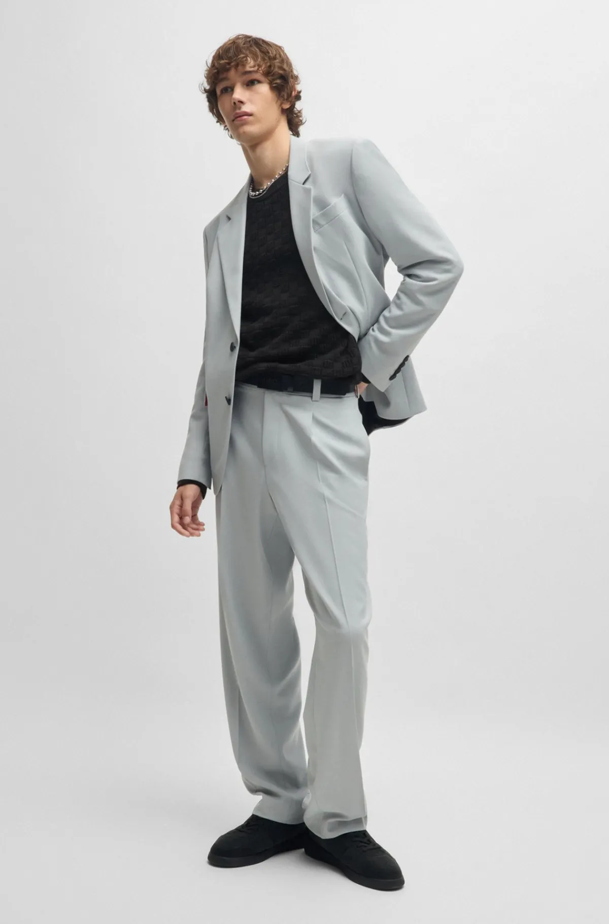 afslappet_bomuldssweater_med_jacquardmnster_5.webp HUGO BOSS Afslappet Bomuldssweater Med Jacquardmønster Sort Outlet