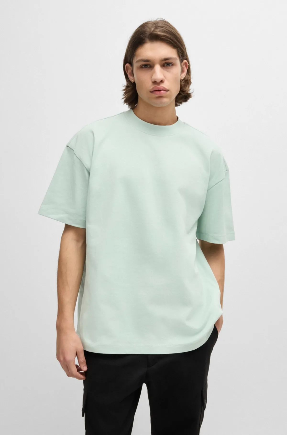 allgender_tshirt_med_oversize_fit_i_bomuld_og_med_logomrkat_3.webp HUGO BOSS All-gender T-shirt Med Oversize Fit I Bomuld Og Med Logomærkat Lysegrøn Discount