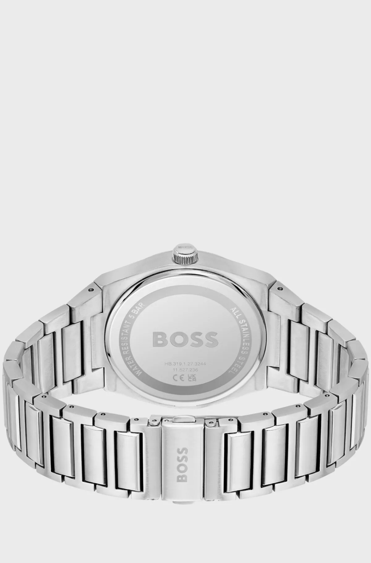 armbndsur_med_kde_og_gr_skive_4.webp HUGO BOSS Armbåndsur Med Kæde Og Grå Skive Sølv Store