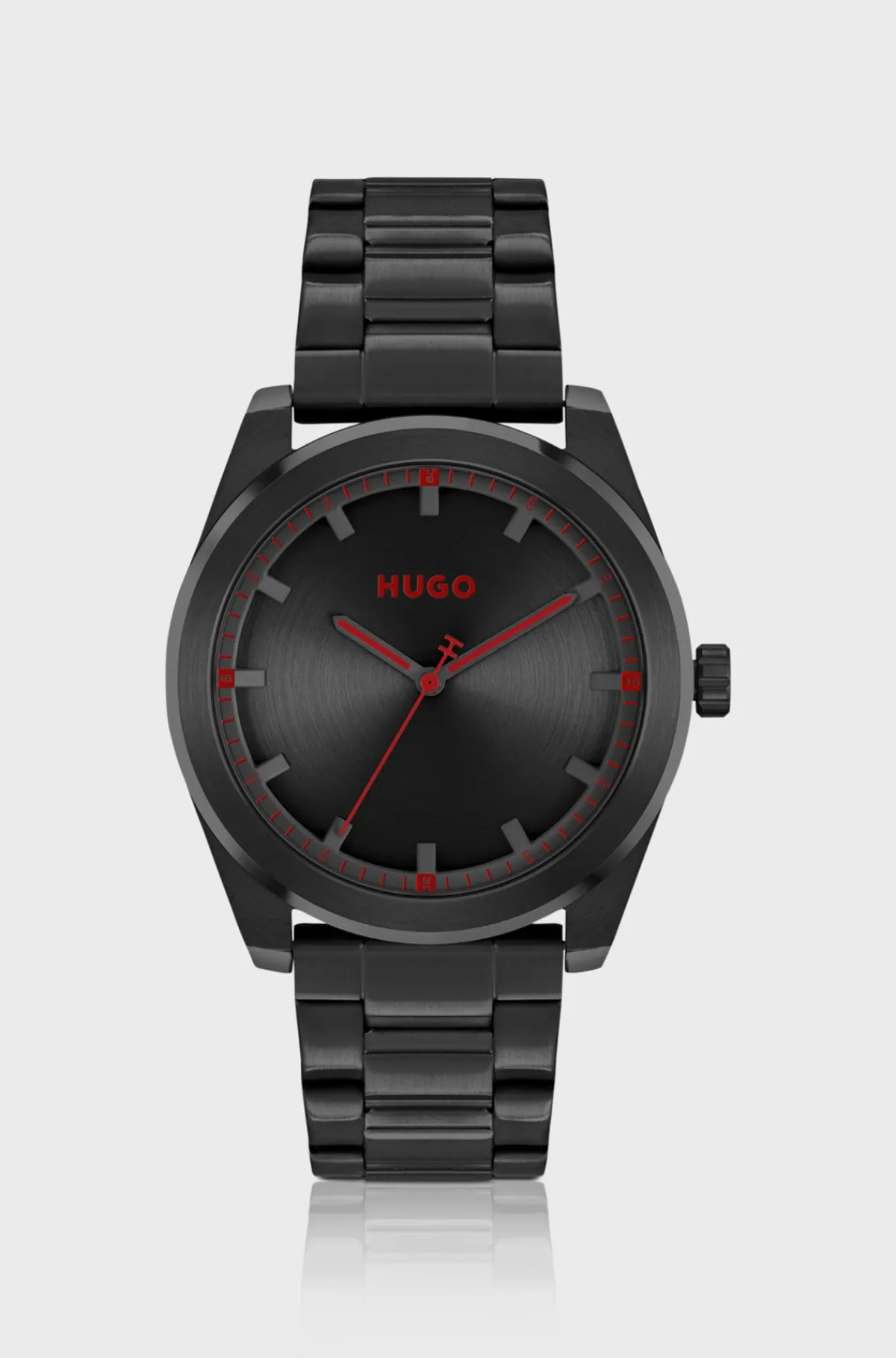 armbndsur_med_kderem_og_sort_skive_1.webp HUGO BOSS Armbåndsur Med Kæderem Og Skive Sort Discount