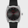 HUGO BOSS Armbåndsur Med Læderrem Og Urskive Sort Discount