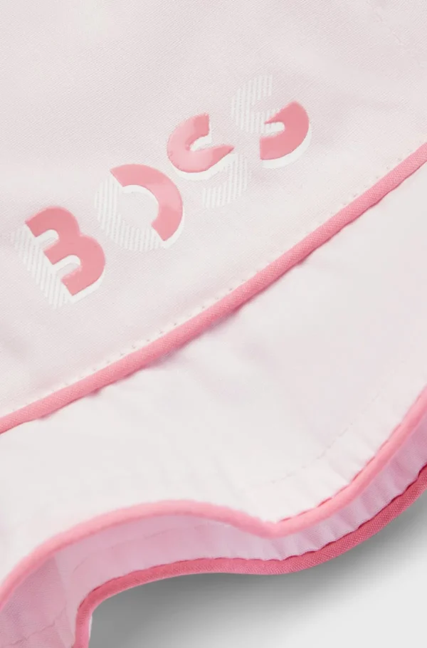 HUGO BOSS Babyhat I Bomuld Med Snore Og Logoprint Lys pink New