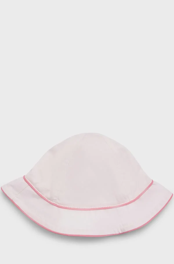 HUGO BOSS Babyhat I Bomuld Med Snore Og Logoprint Lys pink New