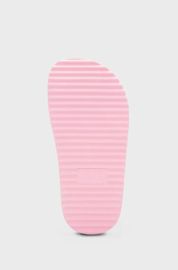 HUGO BOSS Badesandaler Til Børn Med Skinnende Effekt Og Stablet Logo Pink Fashion