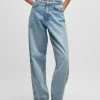 HUGO BOSS Balloonjeans I Denim Lyseblå Store