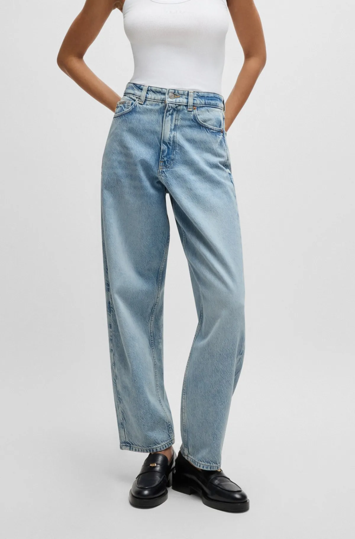 balloonjeans_i_lysebl_denim_0.webp HUGO BOSS Balloonjeans I Denim Lyseblå Store