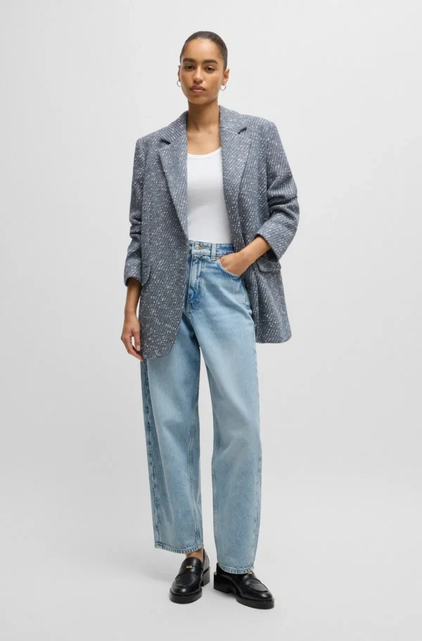 HUGO BOSS Balloonjeans I Denim Lyseblå Store