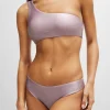 HUGO BOSS Bikinitrusser Med 3D-logo Lyslilla Flash Sale