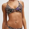 HUGO BOSS Bikinitrusser Med Leopardprint Og Logocharm Mønstret Best Sale