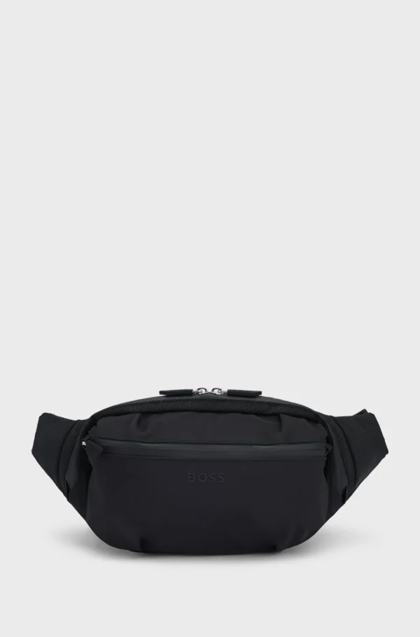 HUGO BOSS Bæltetaske Med Håndtag Og Logodetalje Sort New