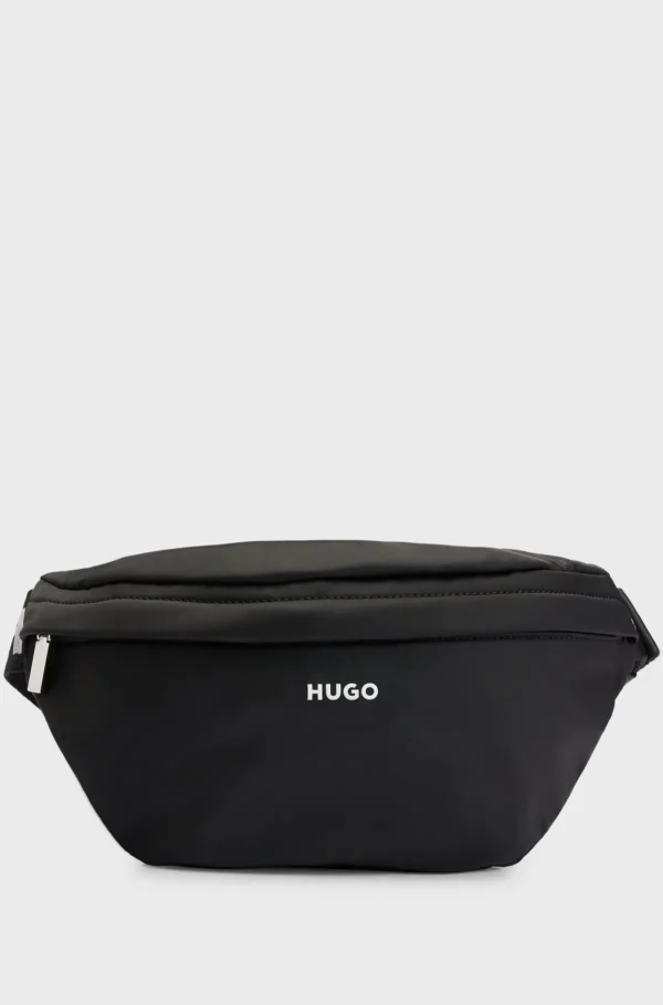 HUGO BOSS Bæltetaske Med Logorem Og Logobogstaver Sort Hot