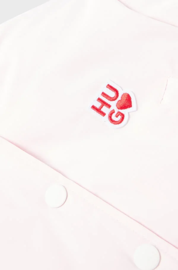 HUGO BOSS Bomberjakke Til Børn Med Broderede Logodetaljer Lys pink Cheap