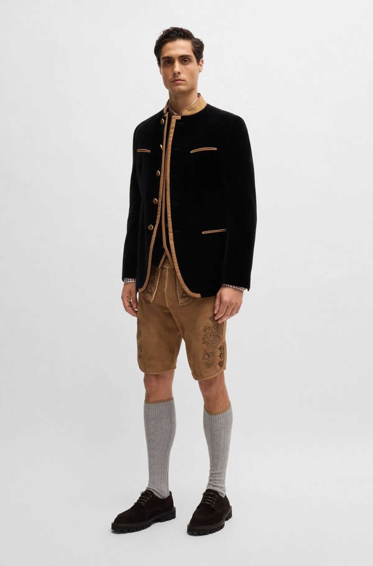 boss_menswear_trachtenjakke_i_bomuldsvelour_3.webp HUGO BOSS BOSS Menswear Trachten-jakke I Bomuldsvelour Sort Clearance