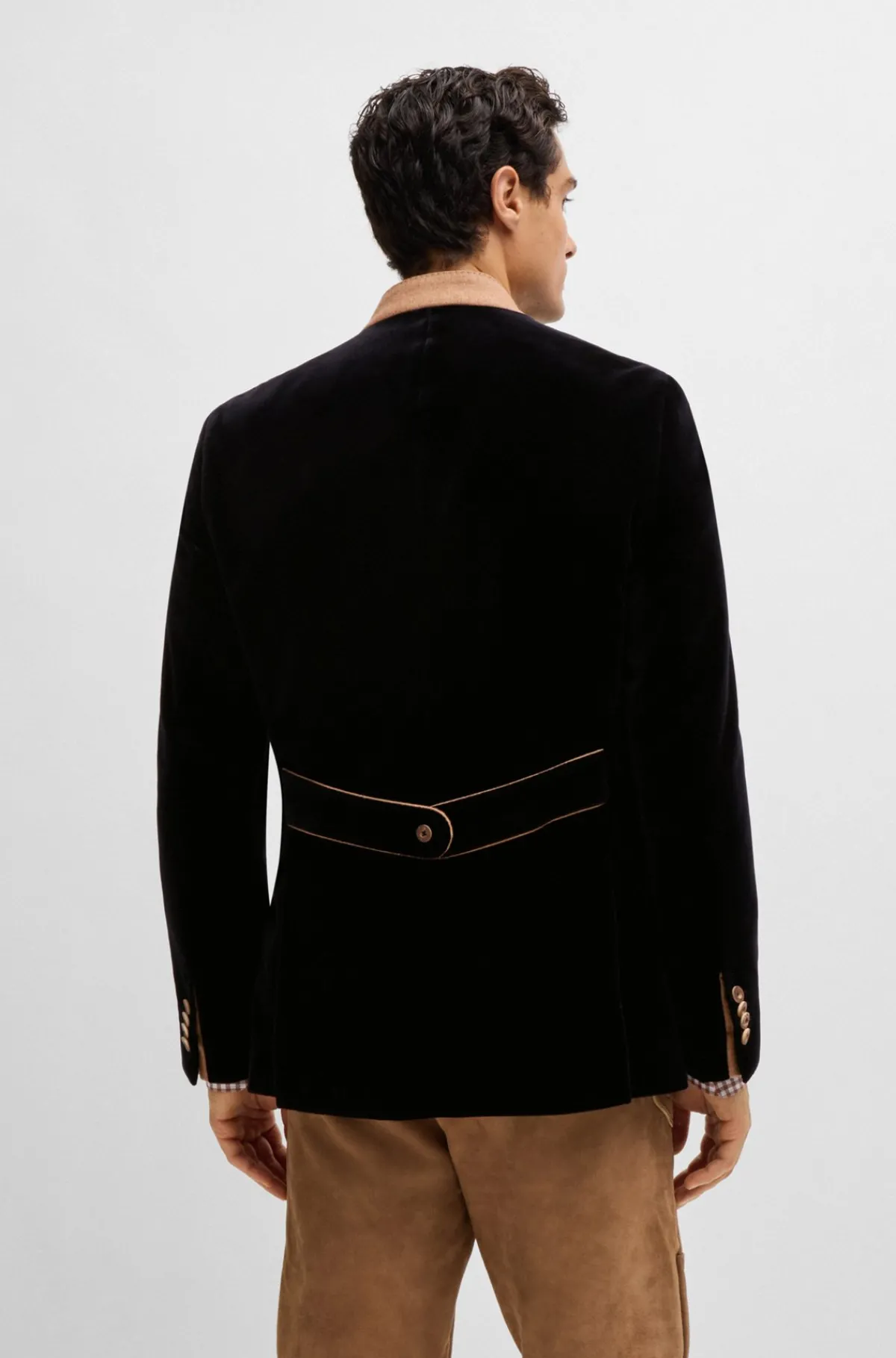 boss_menswear_trachtenjakke_i_bomuldsvelour_4.webp HUGO BOSS BOSS Menswear Trachten-jakke I Bomuldsvelour Sort Clearance