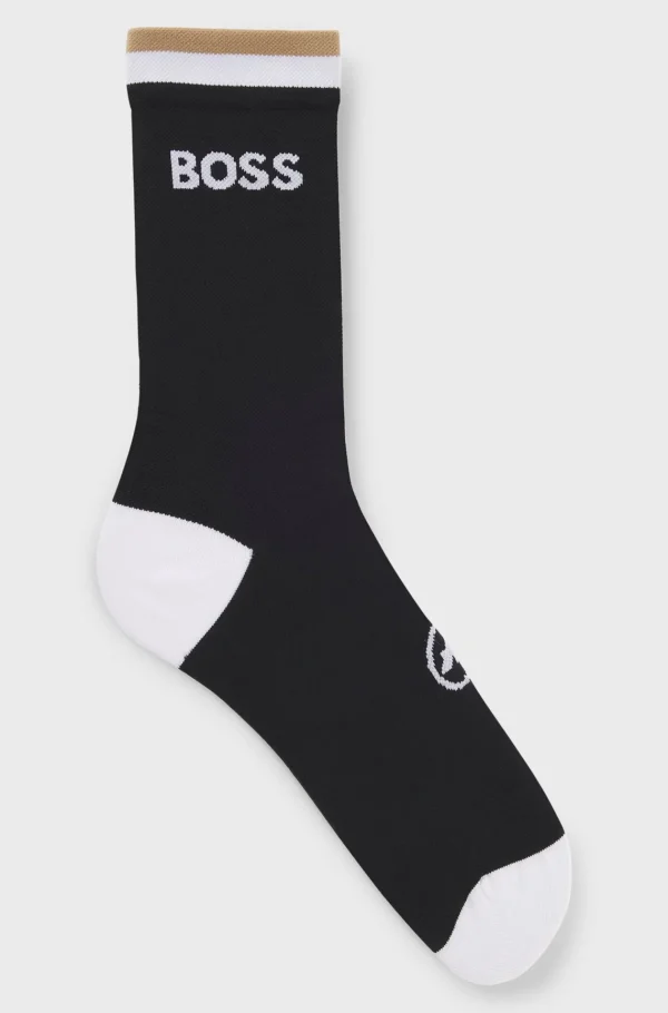 HUGO BOSS BOSS X ASSOS Fugttransporterende Cykelstrømper Med Sømløs Konstruktion Sort Outlet