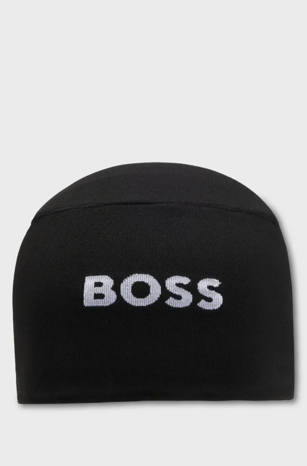 HUGO BOSS BOSS X ASSOS Isolerende Tætsiddende Hue Med Sømløs Konstruktion Sort Discount