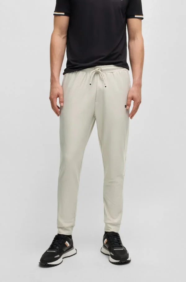 HUGO BOSS BOSS X Matteo Berrettini-tracksuit-bukser Med Kontrastkantbånd Og Branding Naturlig Shop
