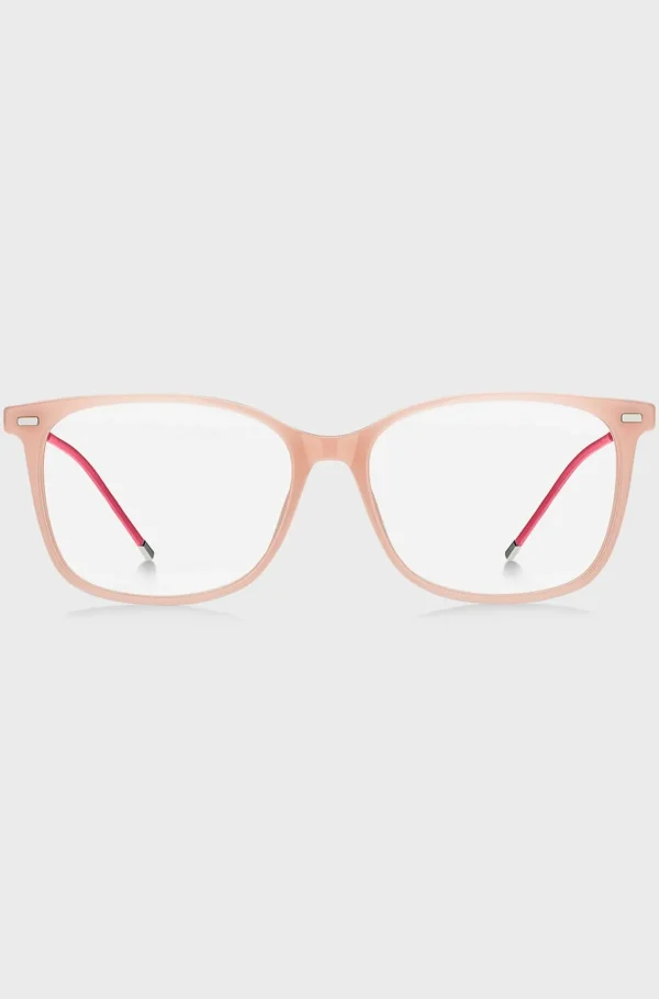 HUGO BOSS Briller Med Styrke I Lyserødt Acetat Med Brandet Kæde Assorteret-forpakket Clearance