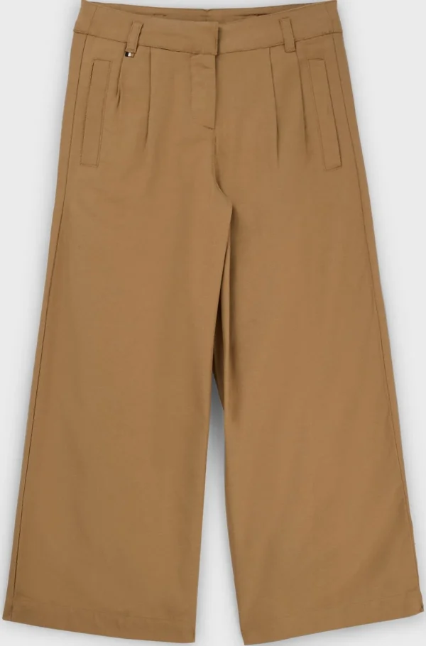 HUGO BOSS Bukser Med Loose Fit I Blød Twill Til Børn Brun Fashion