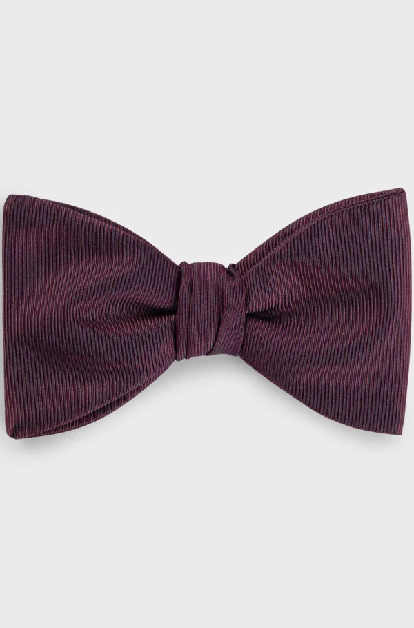 HUGO BOSS Bundet Butterfly I Silkeblanding Mørk pink Outlet