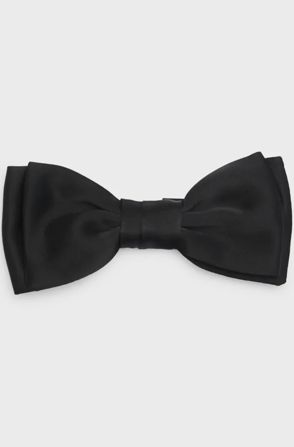 HUGO BOSS Butterfly I Fast Vævet Silkeblanding Sort Hot