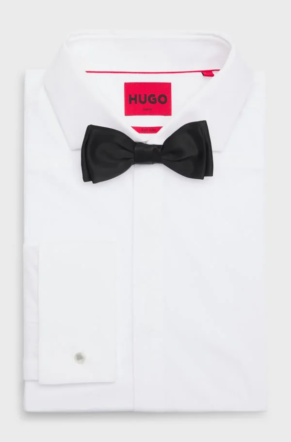 HUGO BOSS Butterfly I Fast Vævet Silkeblanding Sort Hot
