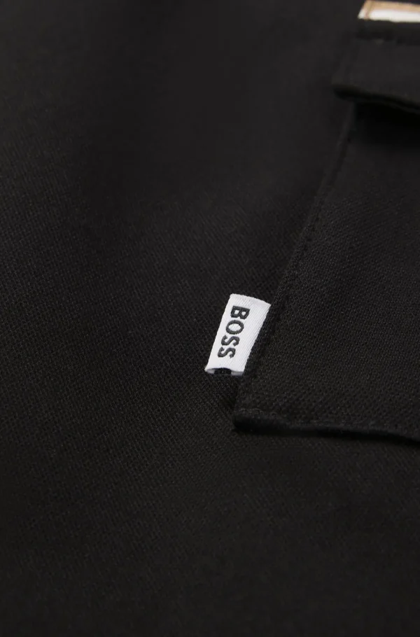 HUGO BOSS Cargobukser Til Børn I Piqué Med Stræk Og Logomærkat Sort Cheap