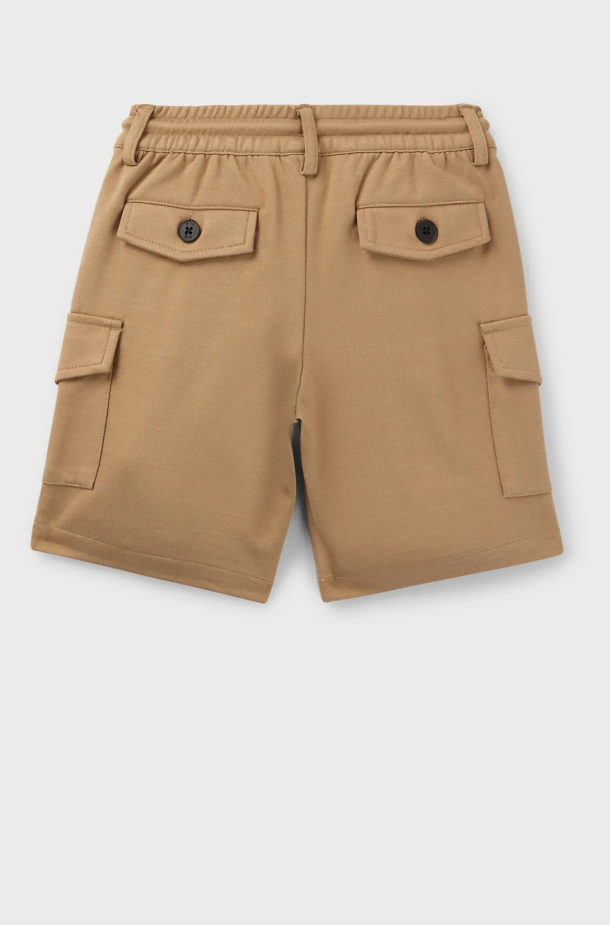 HUGO BOSS Cargoshorts Til Børn I Stof Med Stræk Med Snøre I Taljen Brun Cheap