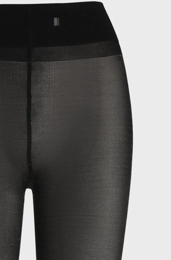 HUGO BOSS 20 Denier Strømpebukser Med Glimmer Sort Cheap