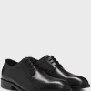 HUGO BOSS Derbysko I Læder Med Fleksibel Sål Sort Discount