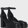 HUGO BOSS D'Orsay Pumps I Imiteret Nappalæder Med Høj Hæl Sort Best Sale