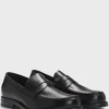 HUGO BOSS Dressletic-pennyloafers Med Slip-on I Læder Sort Fashion