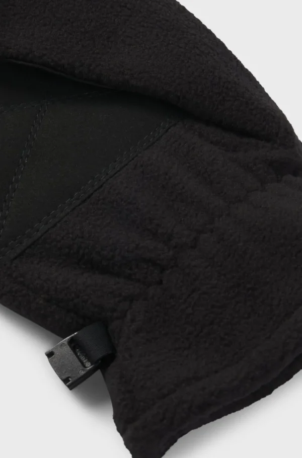 HUGO BOSS Fleecehandsker Med Rødt Logomærkat Sort Discount