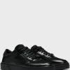HUGO BOSS Gary Sneakers I Læder Og Velour Med Krystaldetalje Sort Clearance
