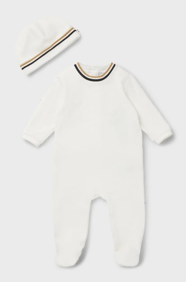 HUGO BOSS Gaveæske Med Natdragt Og Hue Til Babyer Hvid Flash Sale