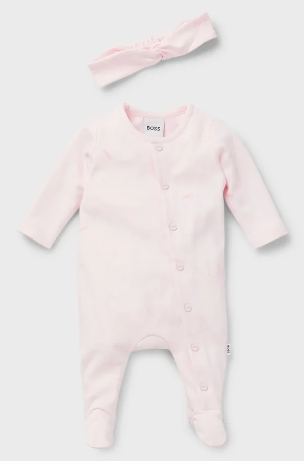 HUGO BOSS Gaveæske Med Natdragt Og Pandebånd Til Babyer Lys pink Fashion