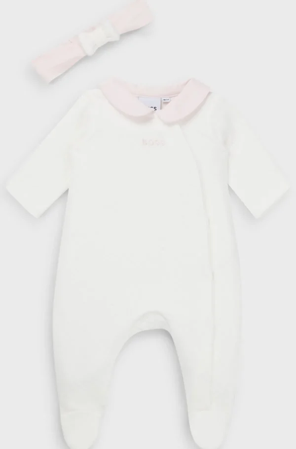 HUGO BOSS Gaveæske Med Natdragt Og Pandebånd Til Babyer Hvid Sale