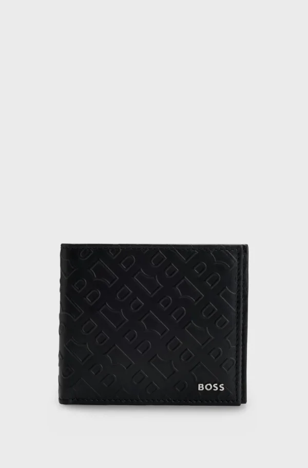 HUGO BOSS Gavesæt Med Pung Og Kortholder I Læder Sort Best Sale