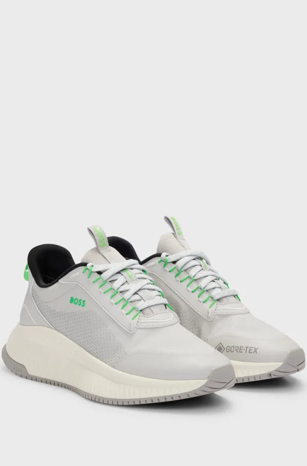 HUGO BOSS GORE-TEX TTNM EVO-sneakers I Blandede Materialer Med Kraftig Sål Lysegrå Hot