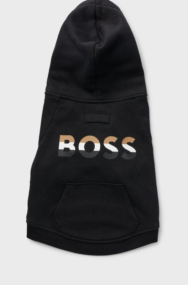 HUGO BOSS Hættetrøje Til Hund Med Ikonisk Stribelogo Sort Best