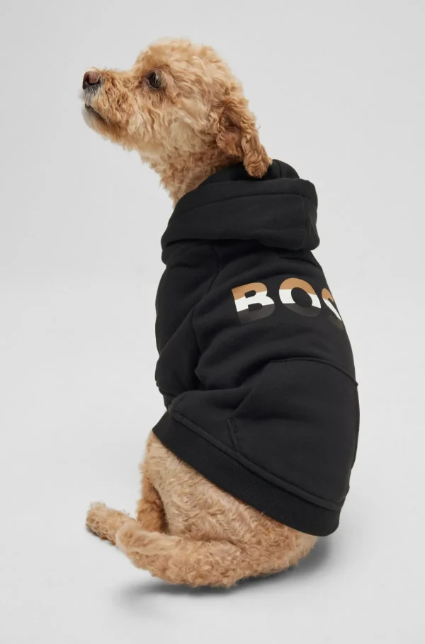 HUGO BOSS Hættetrøje Til Hund Med Ikonisk Stribelogo Sort Best