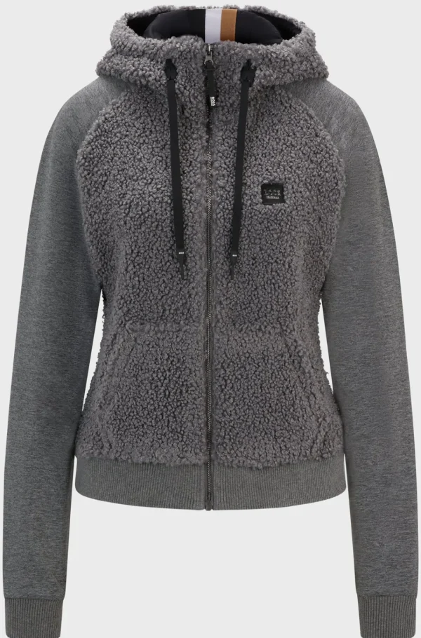 HUGO BOSS Hybrid Hættetrøje Til Hestesport Af Plysstof Grå Cheap