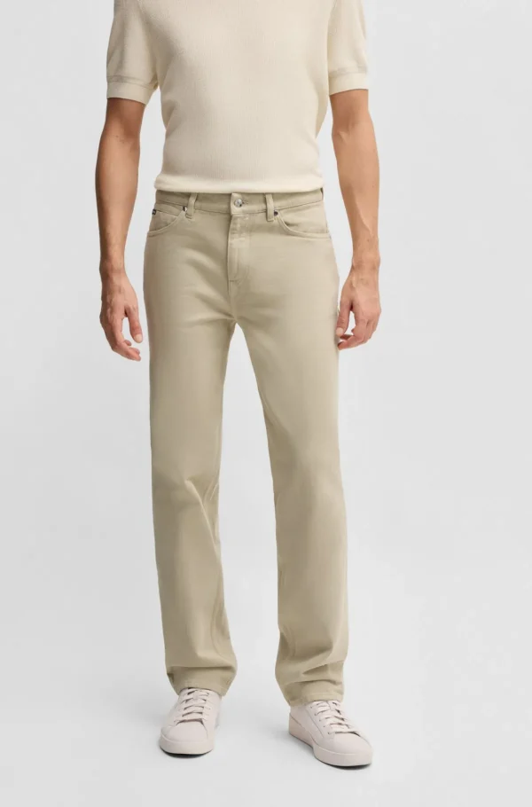 HUGO BOSS Jeans Fra BOSS SELECTED BY BECKHAM I Italiensk Denim Lys beige Online
