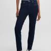 HUGO BOSS Jeans Med Skinny Fit I Denim Med Stræk Mørkeblå New