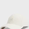 HUGO BOSS Kasket I Uldent Jersey Med Dobbelt B-monogram Hvid Store