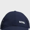 HUGO BOSS Kasket Til Børn Med Logo Og Laserskårne Detaljer Mørkeblå Flash Sale