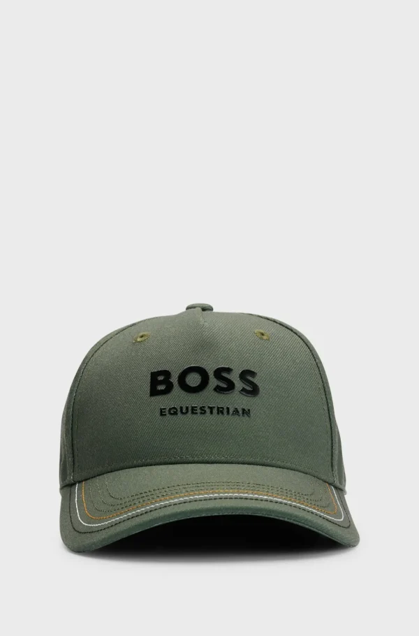 HUGO BOSS Kasket Til Hestesport Med Logo Lysegrøn Cheap