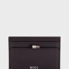 HUGO BOSS Kortholder Med Signaturstribe Og Logodetalje Mørkerød Best