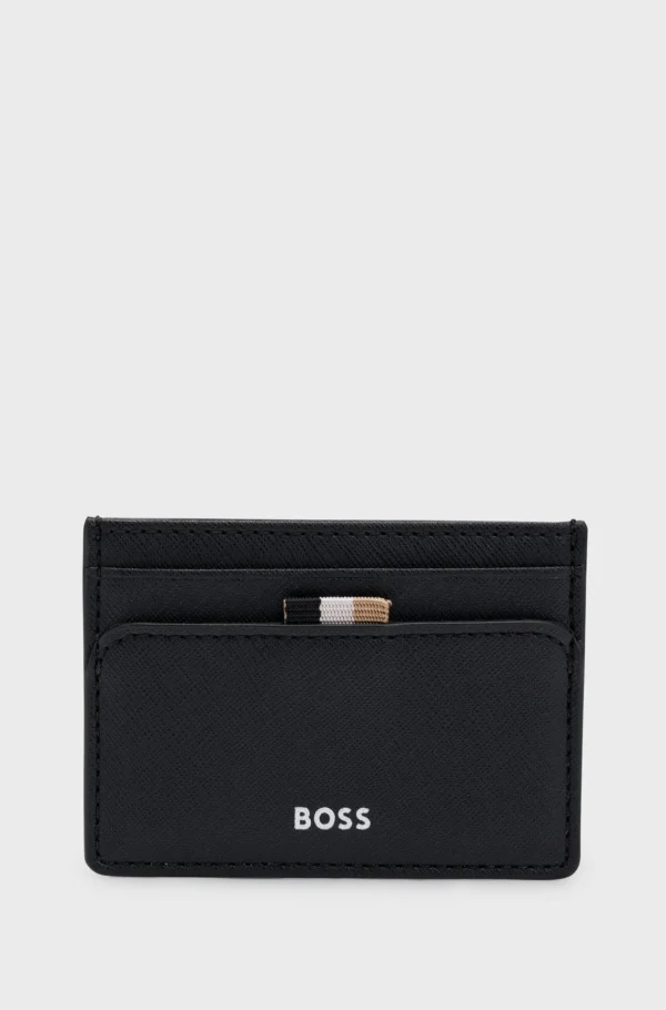 HUGO BOSS Kortholder Med Signaturstribe Og Logodetalje Sort Best
