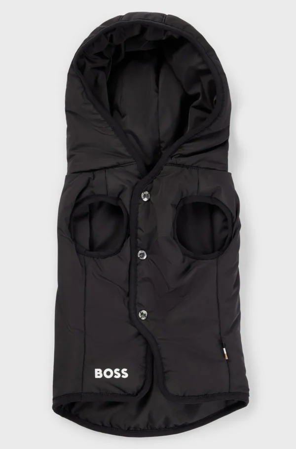 HUGO BOSS Let Hundejakke Med Logodetaljer Sort New